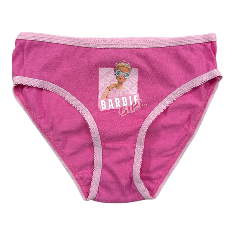 Picture of BAR243420 GIRLS BARBIE 100% COTTON 3 PACK BRIEFS